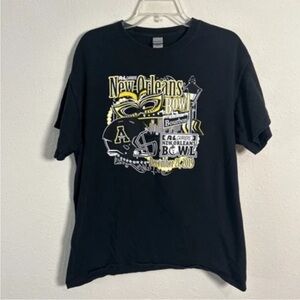 2019 Appalachian State Football New Orleans Bowl T-Shirt Black Gildan Men’s Lg